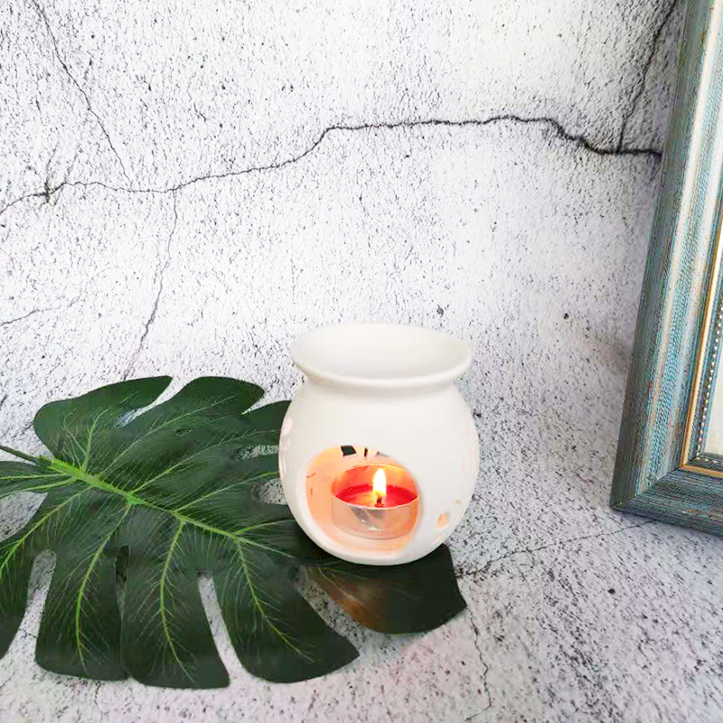 Ceramic aroma essential oil burner wax melt warmer UK for home decor